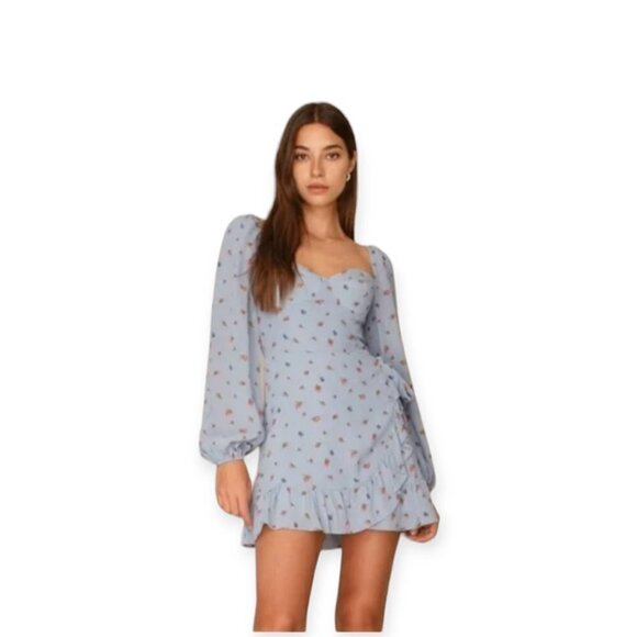 Reformation Cammi XS Sweetheart Long Sleeve Dress - Picture 3 of 16